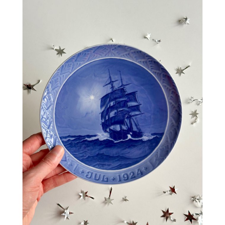 Royal Copenhagen juleplatte, 1924