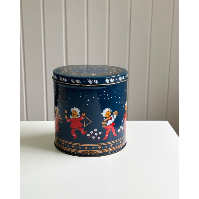 Patinated Christmas tin