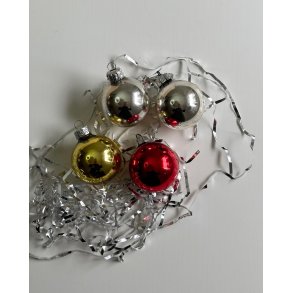 Retro Christmas balls, set of 4