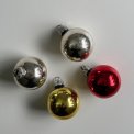 Retro julekugler, 4 stk samlet