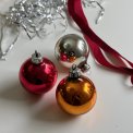 Retro julekugler, 3 stk samlet