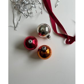 Retro Christmas balls, set of 3