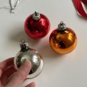 Retro julekugler, 3 stk samlet