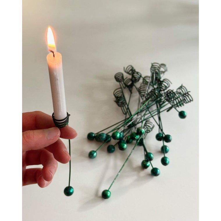 Juletrslyseholder, retro, 25 stk samlet