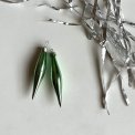 Mini icicles, green, set of 2