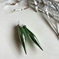 Mini icicles, green, set of 2