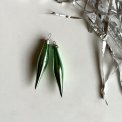 Mini icicles, green, set of 2