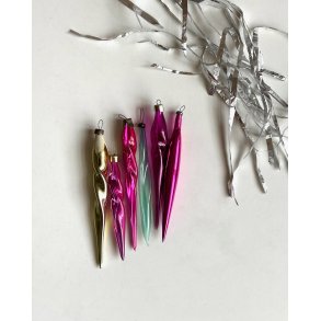 Thin icicles, set of 6, NB