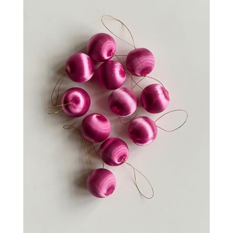 Lyserde silkekugler, mini, 11 stk samlet