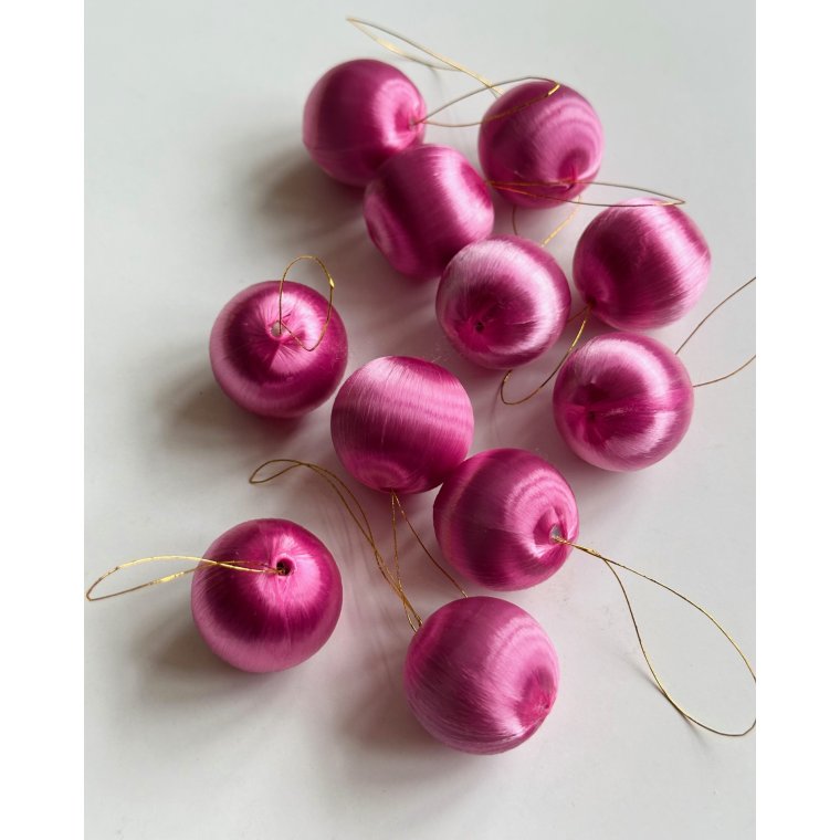 Lyserde silkekugler, mini, 11 stk samlet