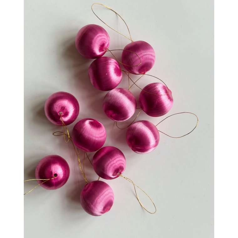 Lyserde silkekugler, mini, 11 stk samlet