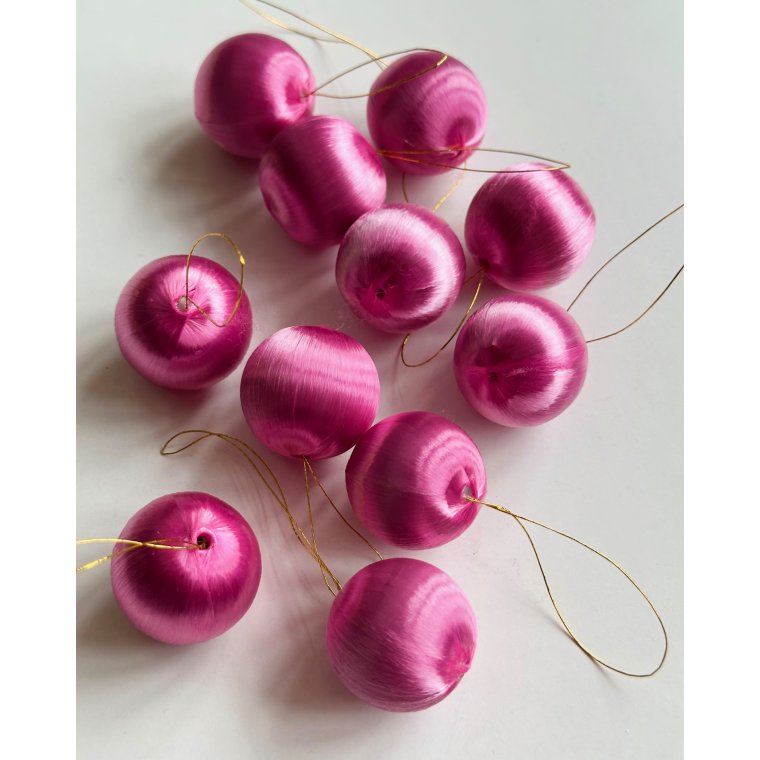Lyserde silkekugler, mini, 11 stk samlet