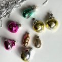 Vintage julekugler, insekter, 8 stk samlet