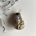 Golden Christmas tree w silver glitter, NB