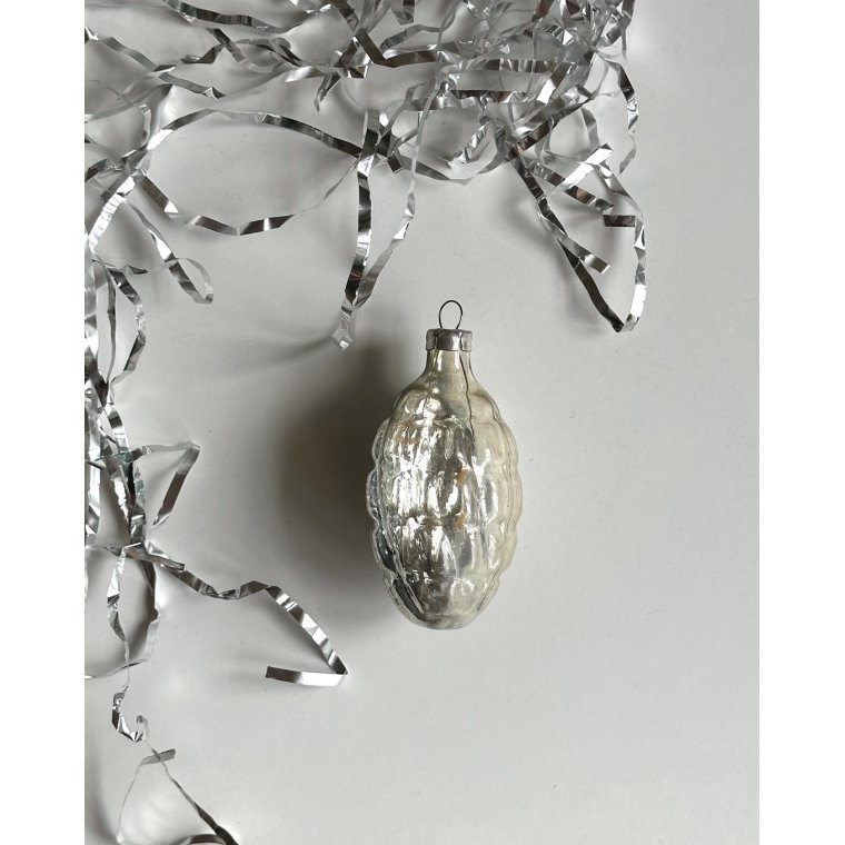 Semitransparent slv ornament m swirl