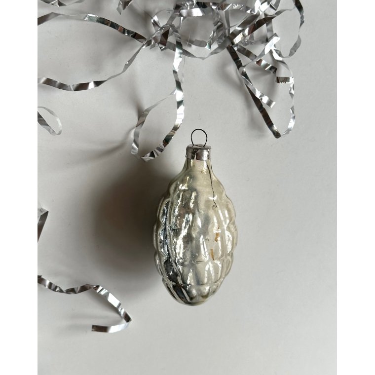 Semitransparent slv ornament m swirl