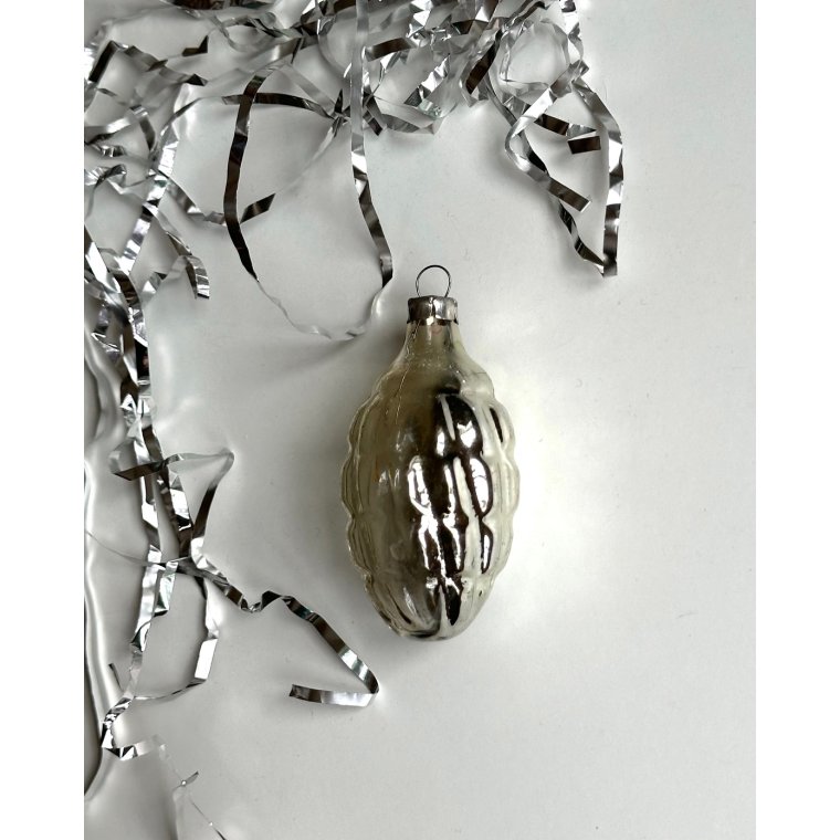 Semitransparent slv ornament m swirl