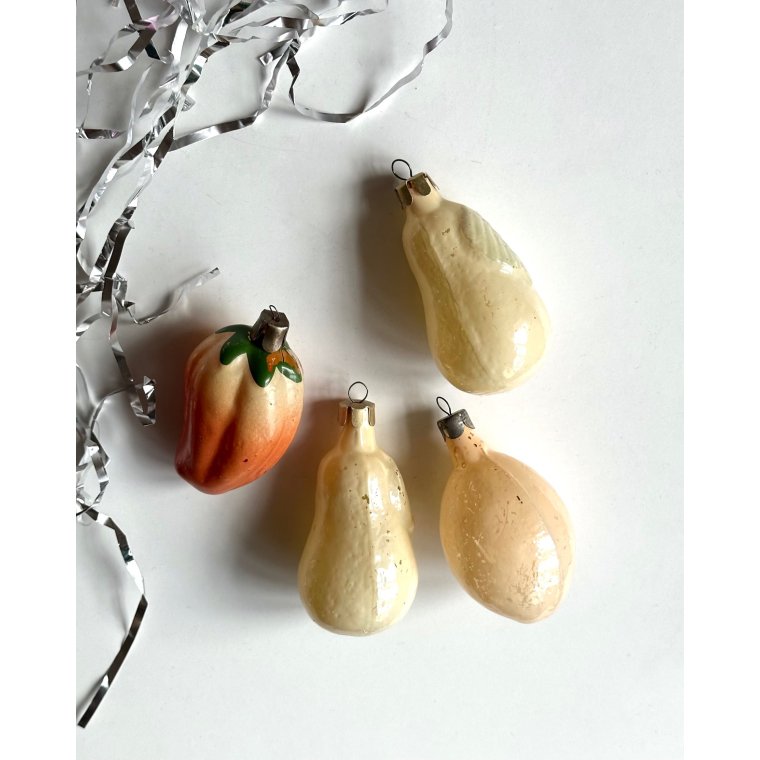 Pastel veggies, set of 4