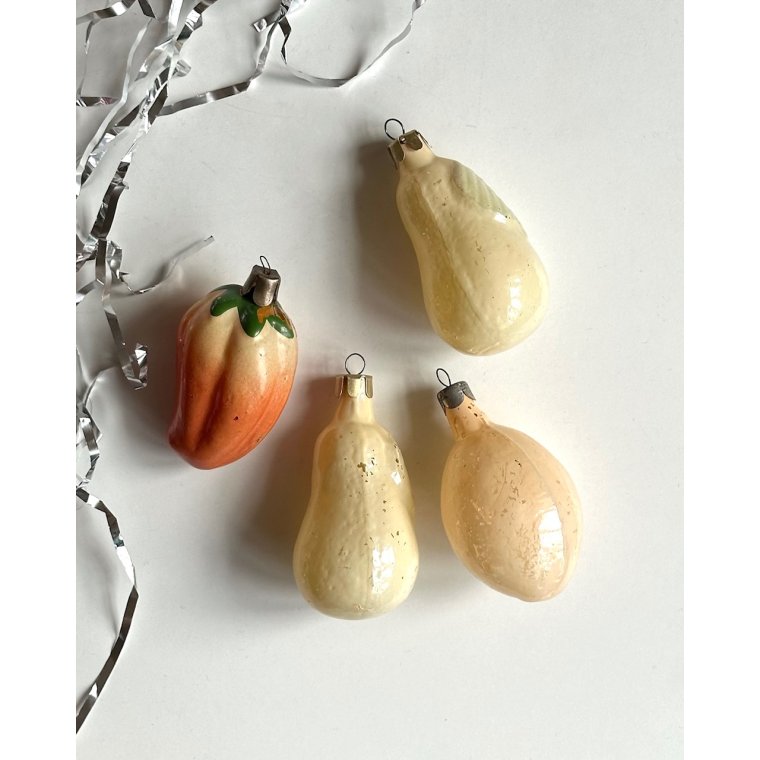 Pastel veggies, set of 4