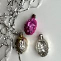 Silver/pink grapes, set of 3