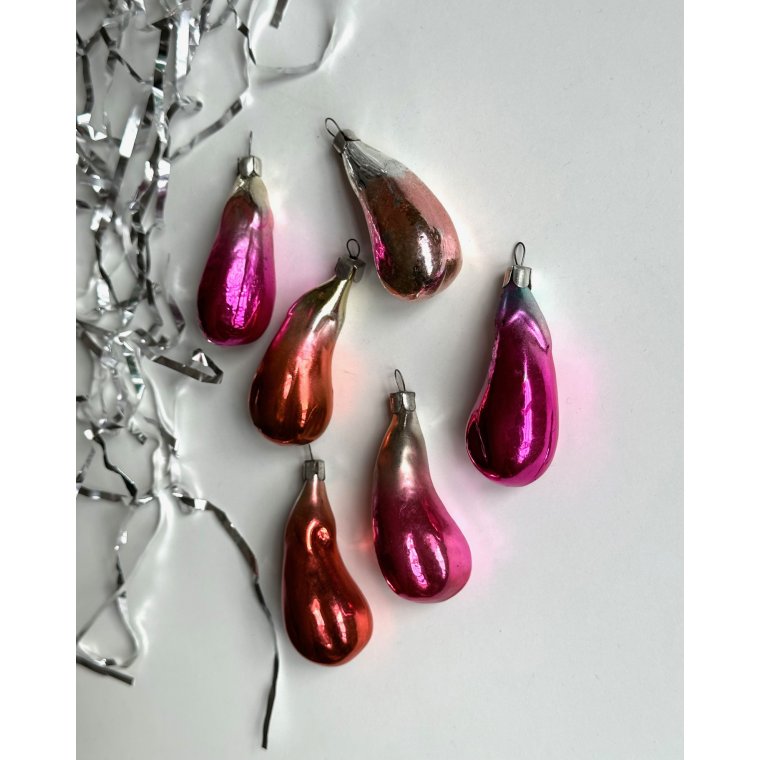 Small aubergines, set of 6