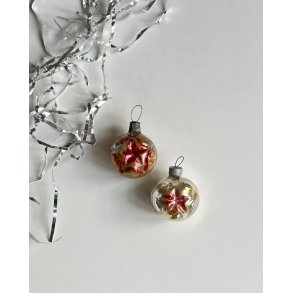Christmas ornaments w stars, set of 2