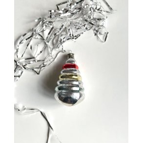 Large silver ornament w color