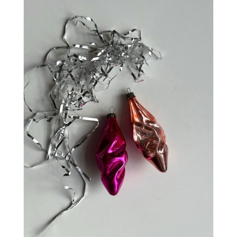 Swirly drops, set of 2