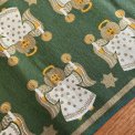 Grn julebordlber, hessian, 150 x 35 cm