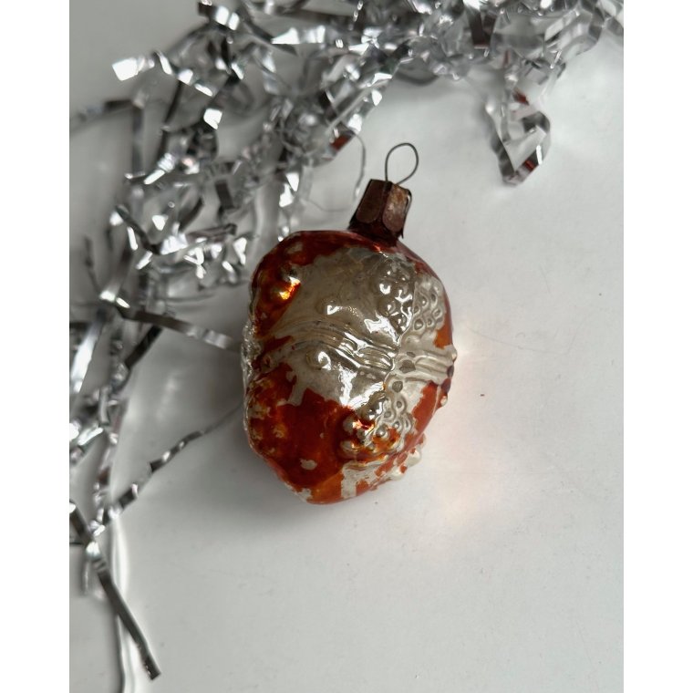 Slv/rustfarvet kugle m dekoration