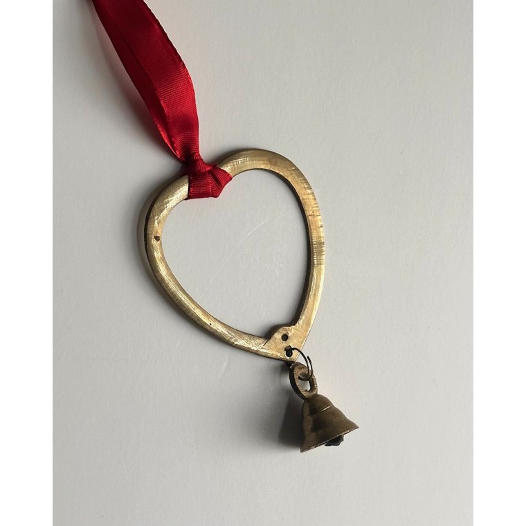 Brass heart w bell