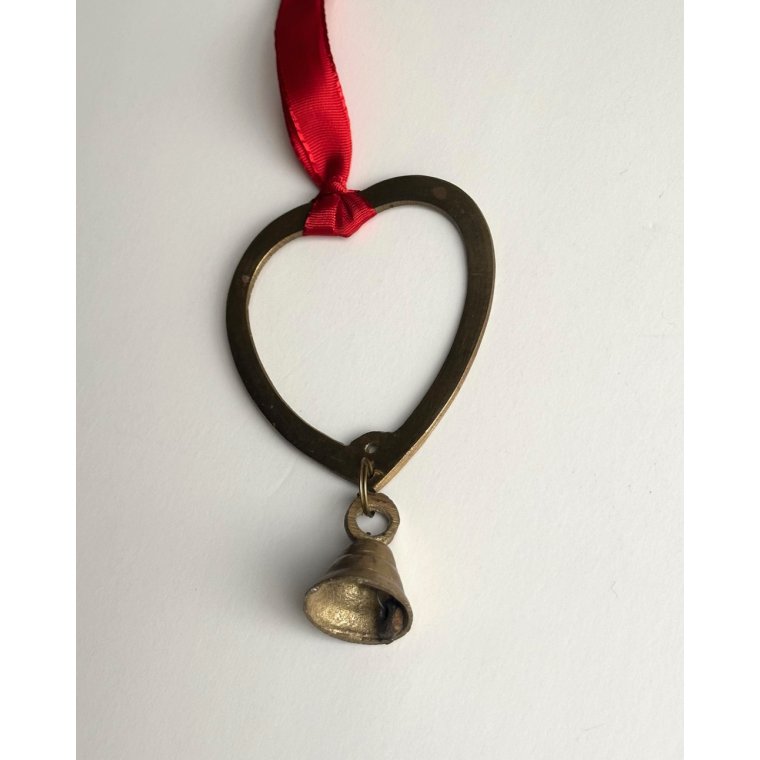 Brass heart w bell