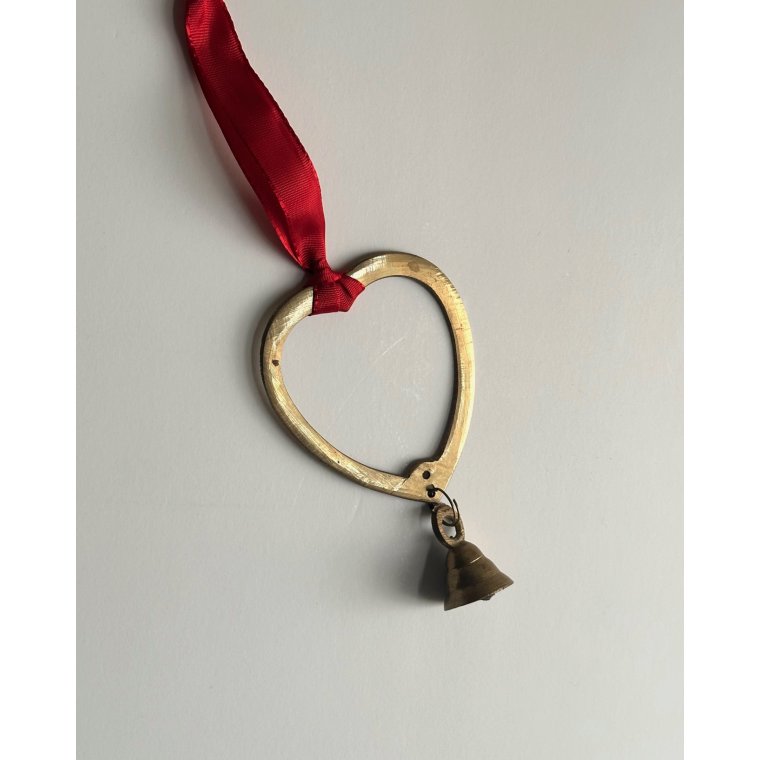Brass heart w bell