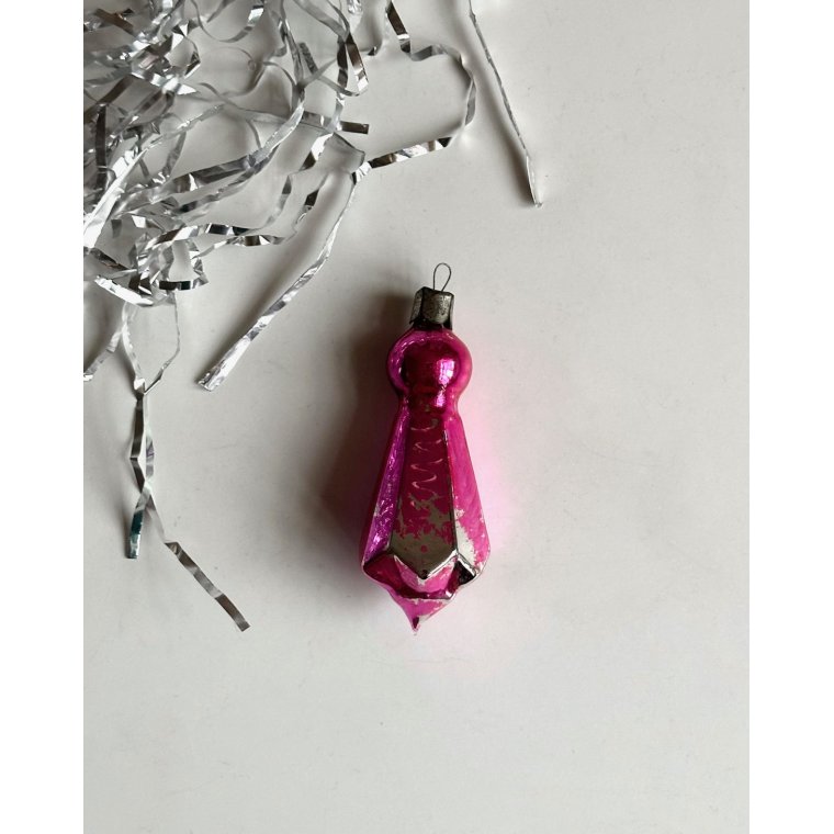 Edgy pink ornament