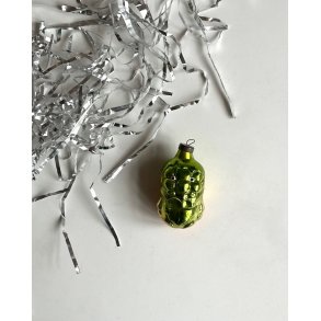 Vintage Christmas figure, green grape guy, Cipollino