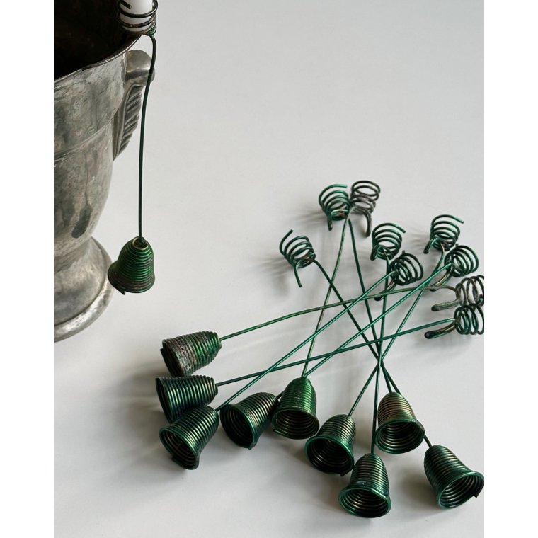 Juletrslyseholdere, retro, 10 stk samlet