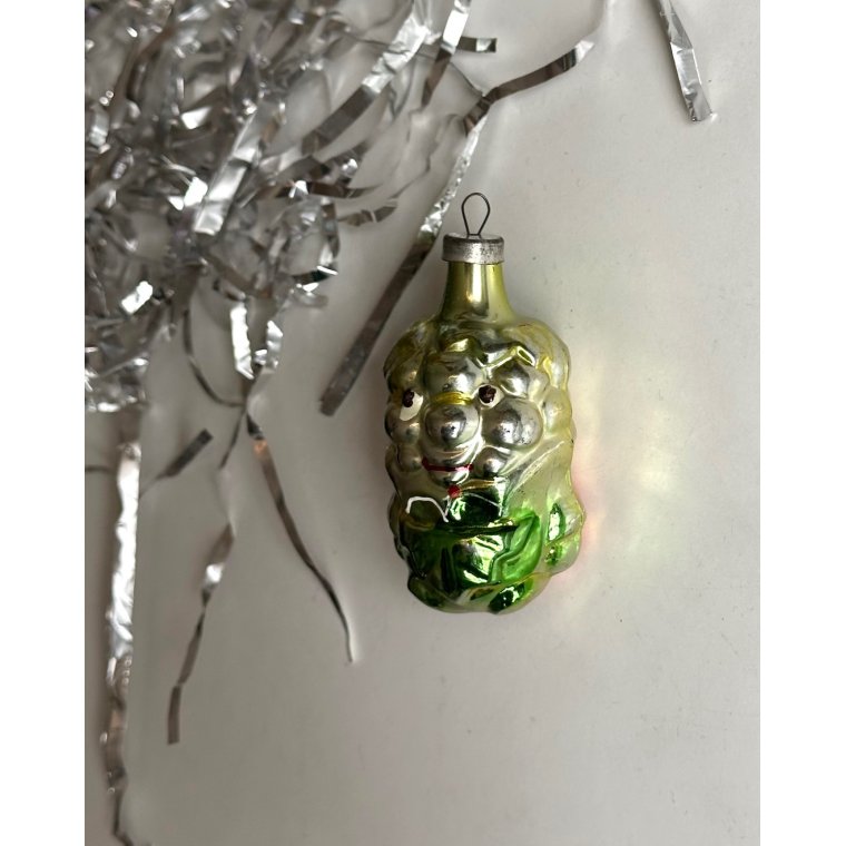 Vintage julekugle, slv druefyr, Cipollino