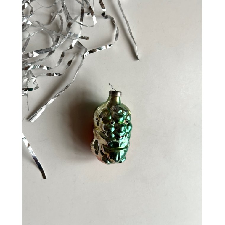 Vintage julekugle, bllig druefyr, Cipollino