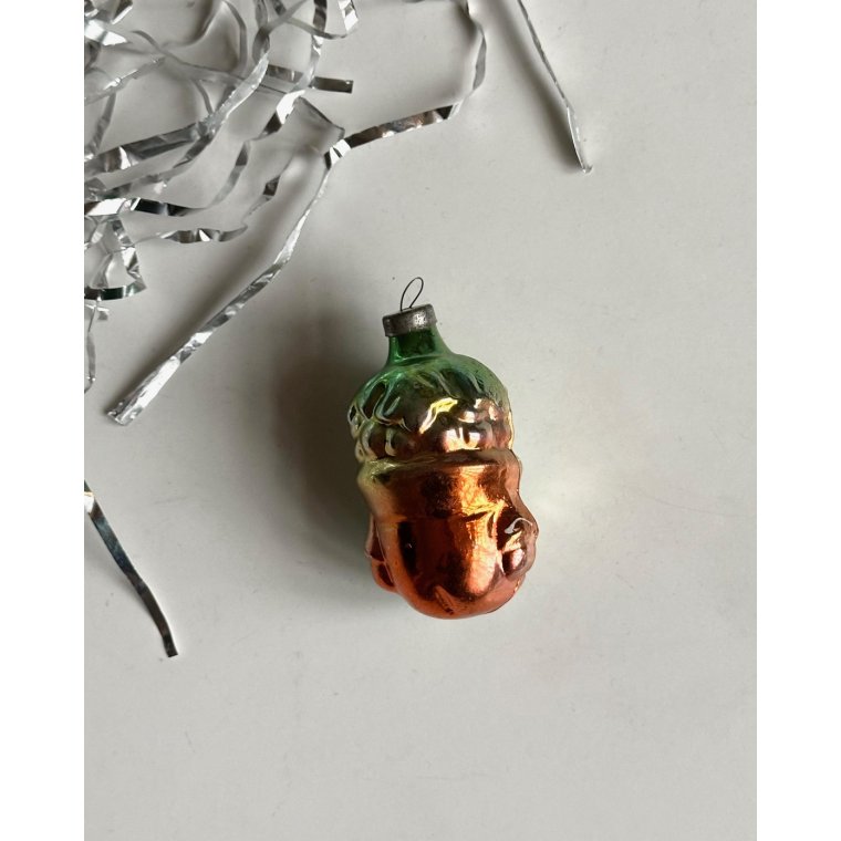 Vintage julekugle, bllig druefyr, Cipollino