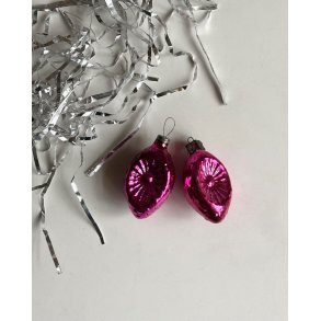 Pink oval reflectors, set of 2