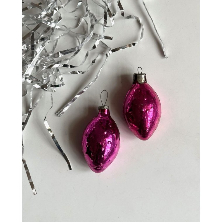 Pink oval reflectors, set of 2