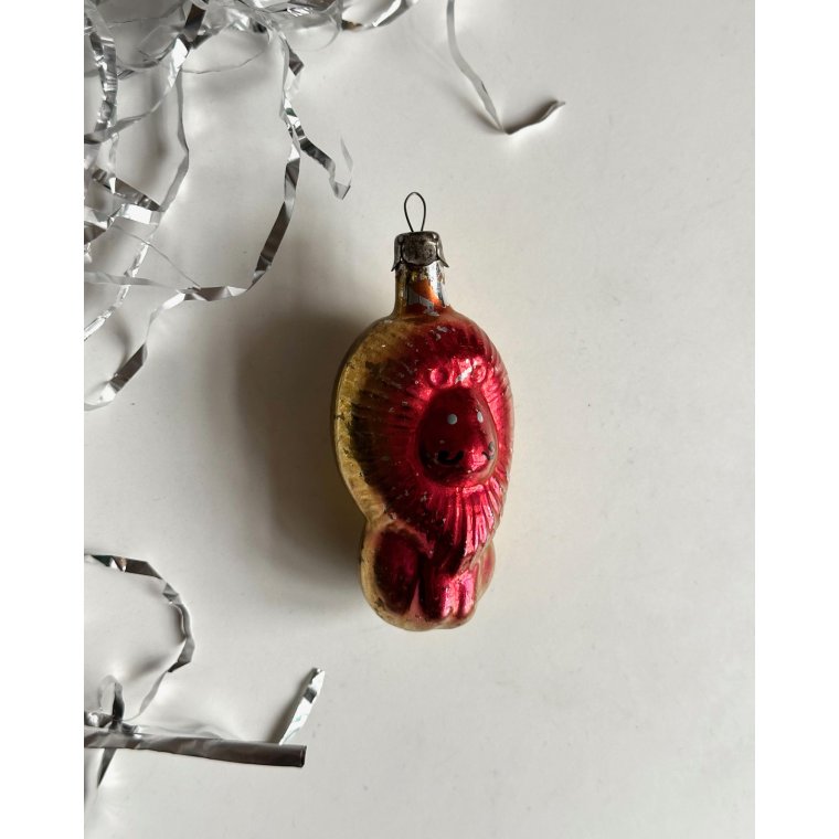 Vintage julekugle, lve m gr jne