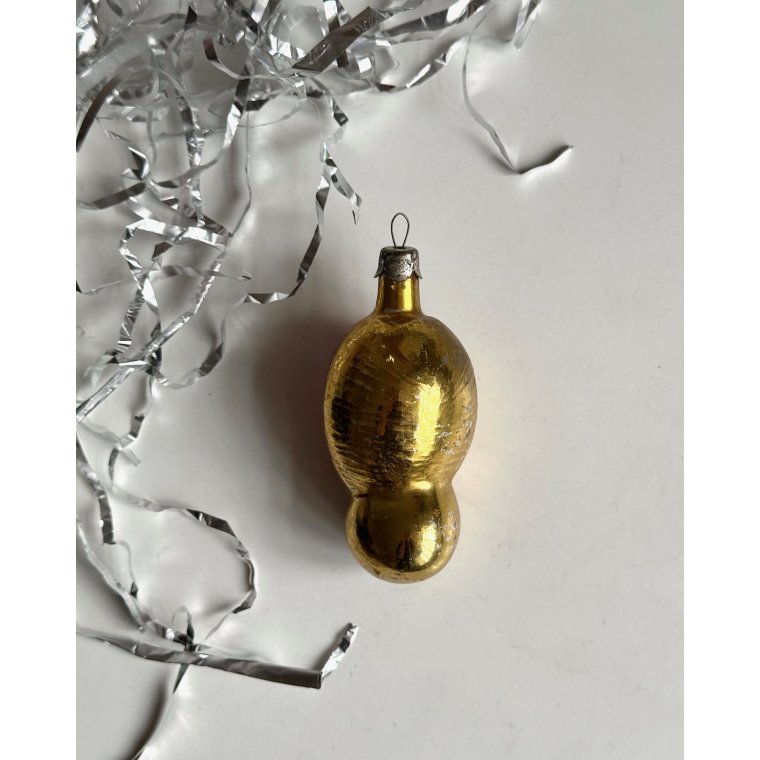 Vintage julekugle, lve m gr jne