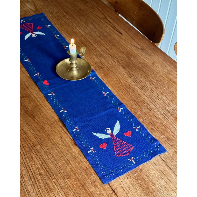 Bordlber, bl m engle, 127 x 19 cm