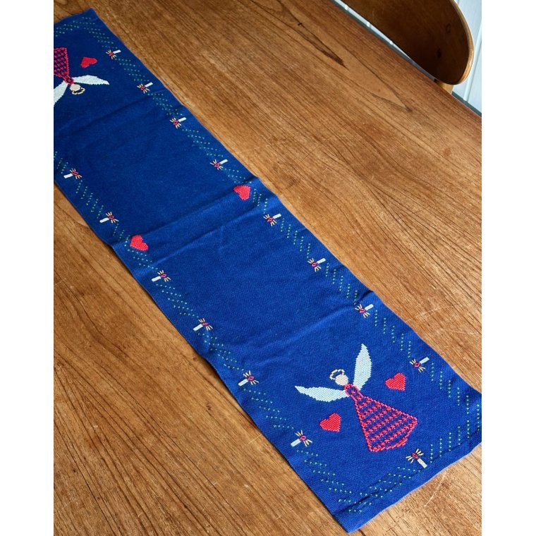 Bordlber, bl m engle, 127 x 19 cm