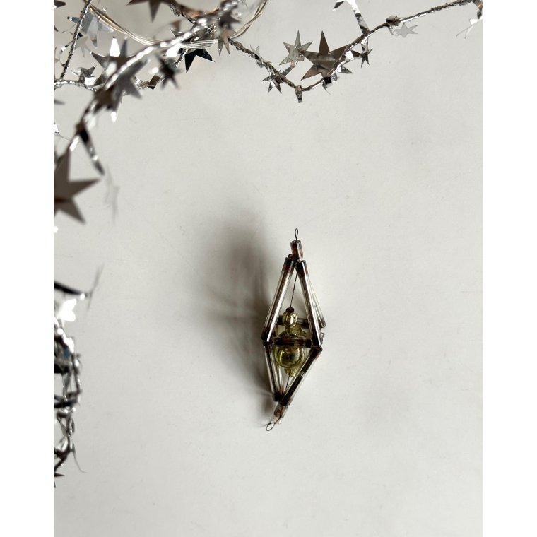 Vintage gablonz, enkel m guld, NB