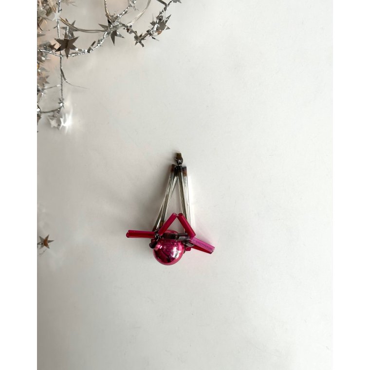 Vintage gablonz, pink m pink