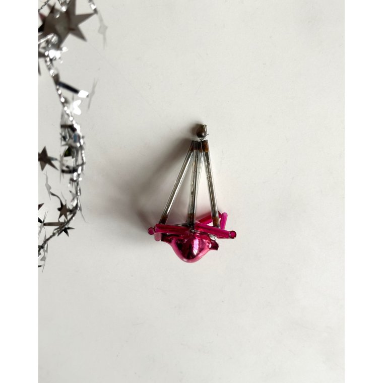 Vintage gablonz, pink m pink