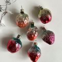 Metallic strawberries, set of 6