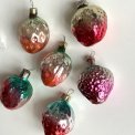 Metallic strawberries, set of 6